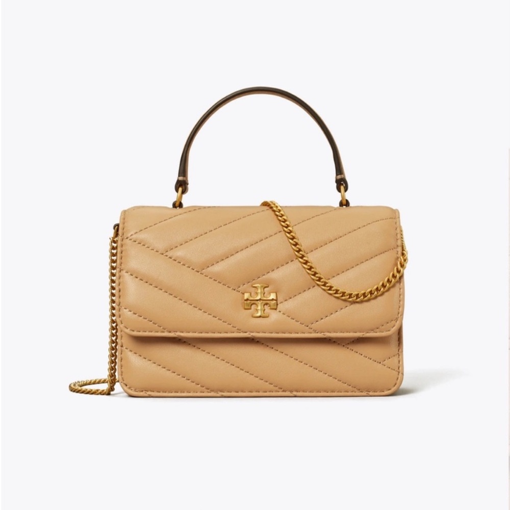 Tory Burch - MINI KIRA CHEVRON TOP HANDLE CHAIN WALLET